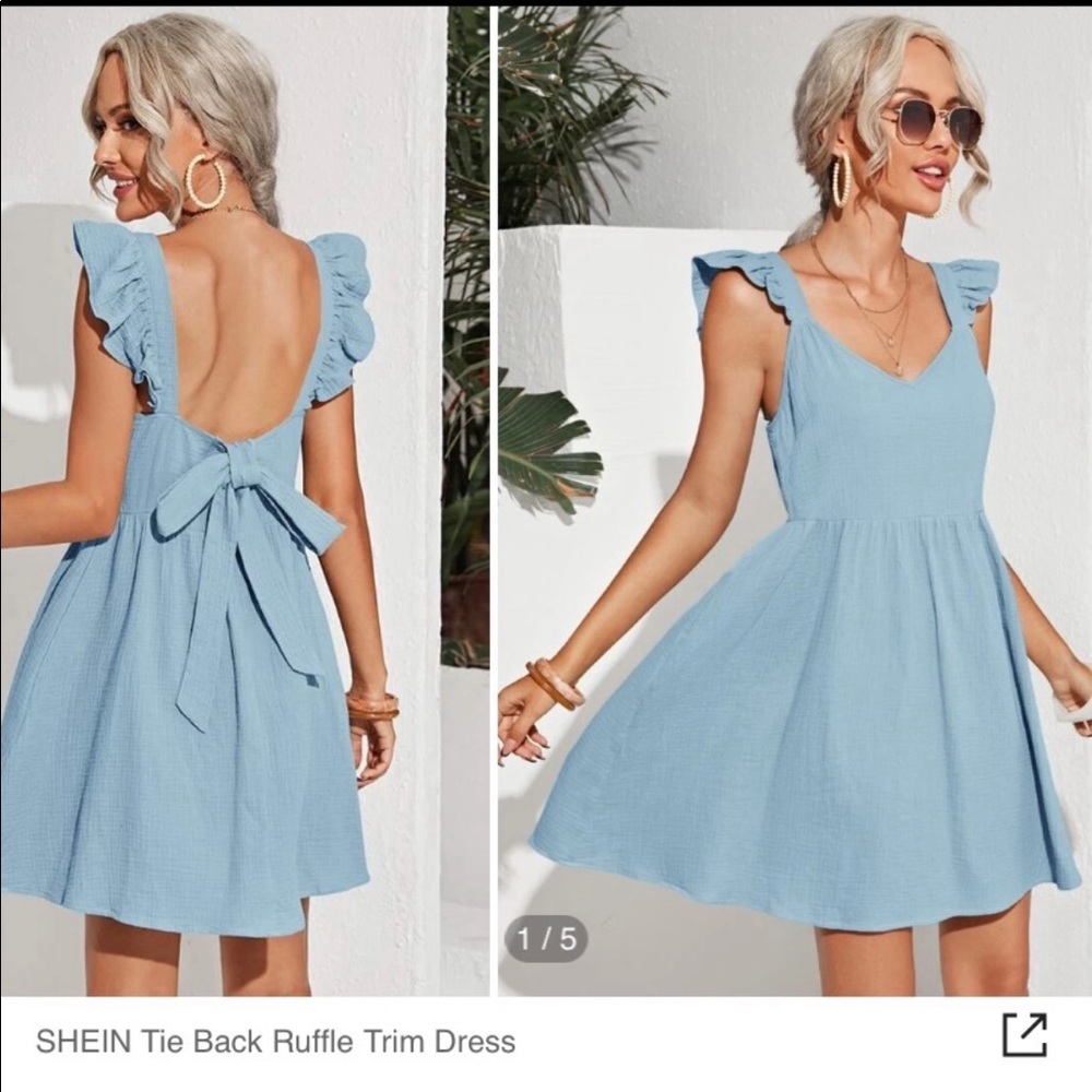 Shein blue dress never worn